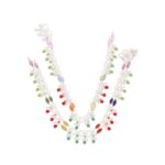 46 Grams Aayat stones Silver Payals