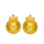 22KT Style Cluster Gold Pendants