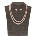Hiya 2 Lines Pearl Necklace Set