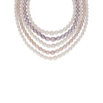Abanti 5 Lines Pearl Necklace Set