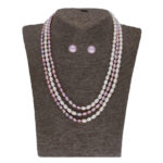 Abhi 3 Lines Pearl Necklace Set