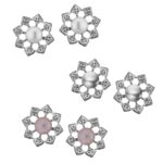 combo of 3 pairs Flower shining Earrings