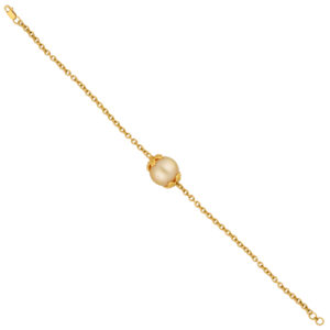 22kt Gold Pink Fresh Water Pearl Bracelet