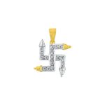 Swastik Gold Diamond Pendant