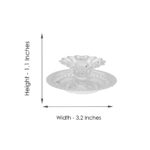 Floral Silver Pooja Diya By Sri Jagdamba Pearls