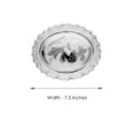 Flower Silver Pooja Thali