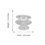 Designer Silver Pooja Diya By Sri Jagdamba Pearls