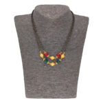 22KT Gemstone Chandbali Style Traditional Gold Earrings