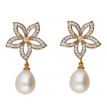 22KT Stud Style Cocktail Gold Earrings