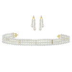 3 String Pearl Choker Set