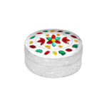 Round Enamel Kumkum Dabbi