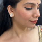 7 Pearls White Ear Rings