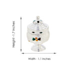 Silver Flower Kumkum Dabbi