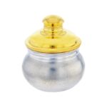 Simple Golden Silver Kumkum Dabbi