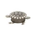 27 Grams Tortoise Design Silver KumKum Box