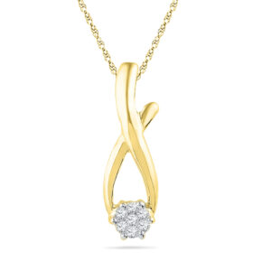 18 kt Gold Mayra Diamond Pendant