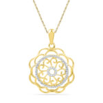 18 kt Gold Golden DivaDiamond Pendant