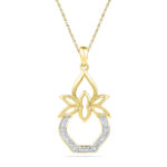 18 kt Gold Kalash Diamond Pendent