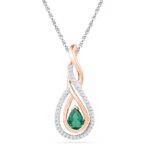 18 kt Gold Prisha Diamond Pendant