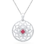 18 kt Gold ExquisiteDiamond Pendant