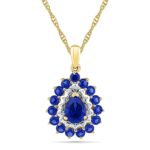 Glamorous Blue Sapphire Pendant
