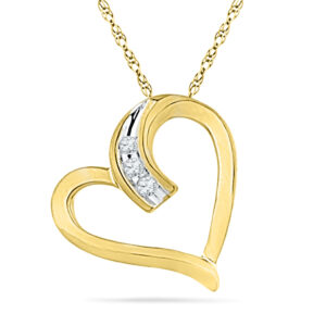 18 kt Happy Heart Diamond Pendent