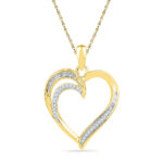 18 Kt Gold Treasure Heart Diamond Pendant