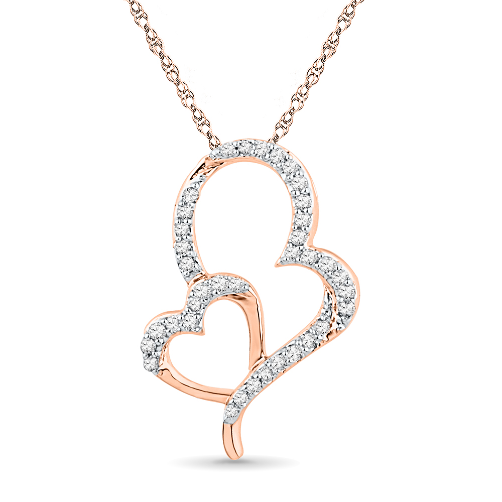 18 kt Rose Gold For My Love Diamond Pendant Online