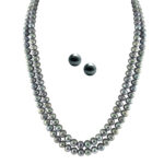 2 Line Grey Pearl Set