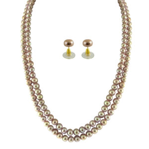 2 String Peach Pearl Set