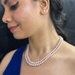 2 String Peach Pearl Set