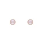 4-5 Mm Peach Button Pearl Set