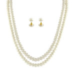 Two String White Pearl Set