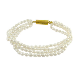 Fashion Four String White Pearl Bracelet