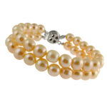 2 Strings Peach Pearl Bracelet