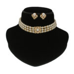 Jasmine 3 Lines Pearl Choker Set