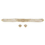 Jasmine 3 Lines Pearl Choker Set
