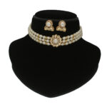 Mahika 3 Lines Pearl Choker Set