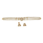 Mahika 3 Lines Pearl Choker Set