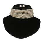 Qiyara 7 Lines Pearl Choker Set