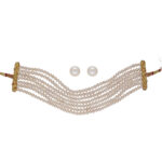 Qiyara 7 Lines Pearl Choker Set