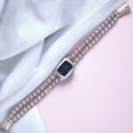 Qayanat 2 Lines Pearl Watch