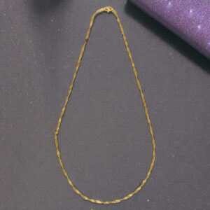 22KT Vera Plain Gold Chain