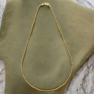 22KT Yara Plain Gold Chain