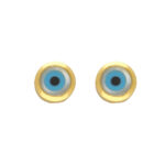 22KT Evil Eye Design Gold Earrings