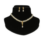 Twisted 1 Line Pearl Necklace