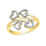 18kt Diamond Heart?s Finger Ring