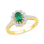 925 Sterling Silver Himakshi Diamond Finger Ring