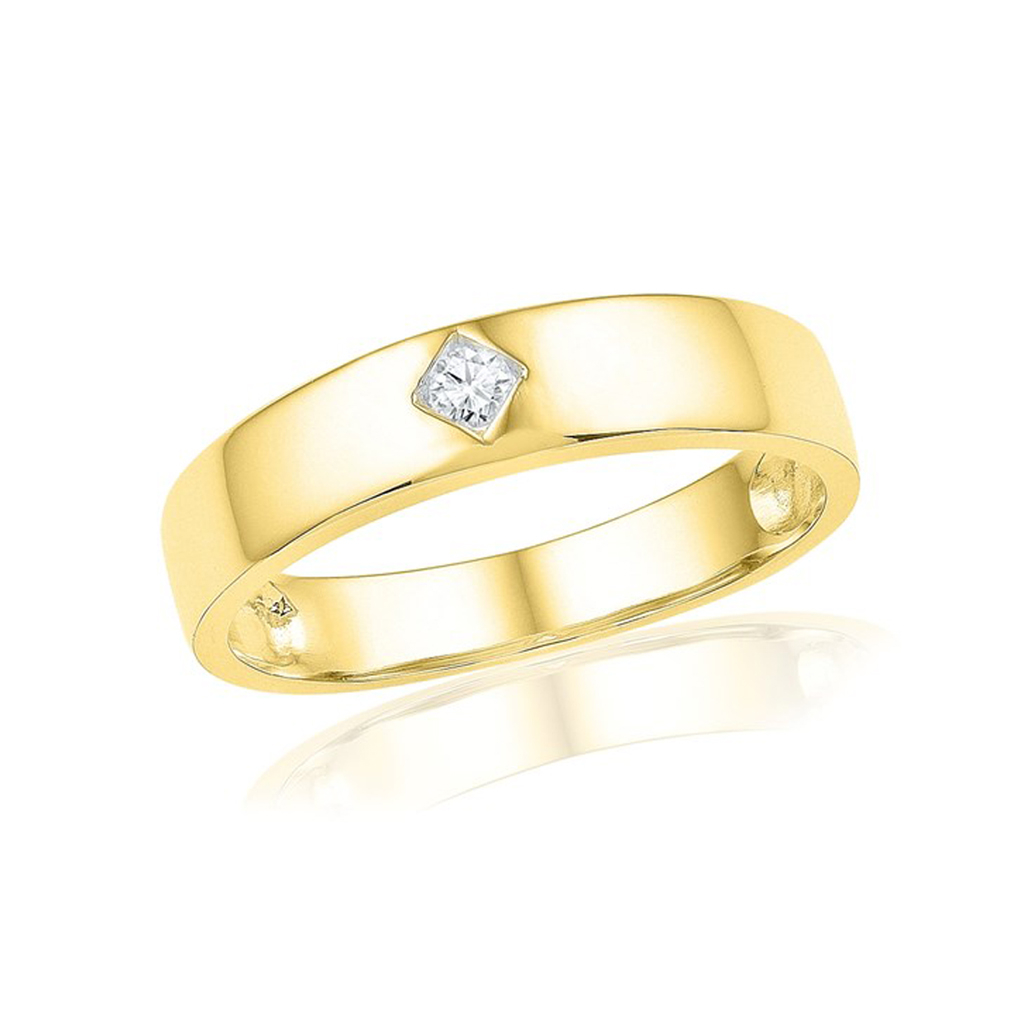Buy 18 Kt Gold Abell Diamond Finger Ring Online