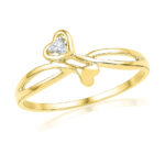 Day Special Double Heart Diamond Finger Ring